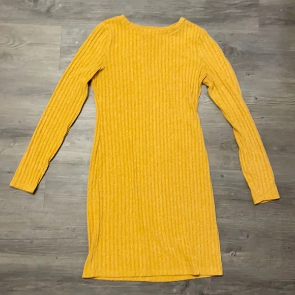 mustard yellow bodycon dress Mustard Yellow Bodycon Dress main image 1